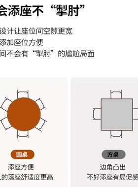圆形餐桌家用小户型餐厅咖啡圆桌吃饭桌子奶茶店接待洽谈桌椅套装