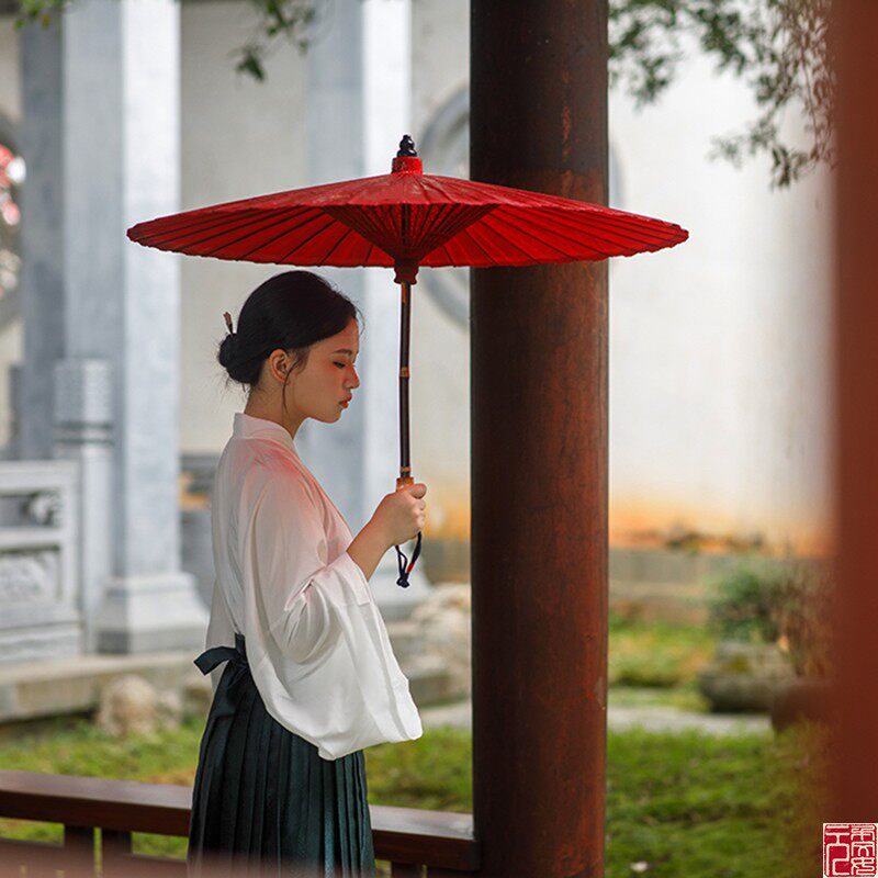 大红色伞非遗油纸伞结婚新娘伞接亲红色伞防雨防晒桐油伞本命年送