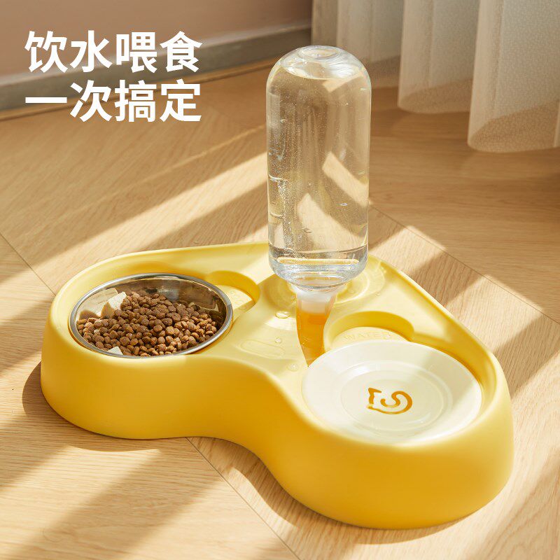 不锈钢猫碗猫食盆猫咪饭碗猫水碗猫咪饮水器自动喂水器宠物碗狗碗
