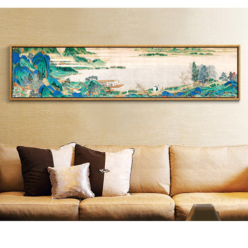 新中式客厅画卧室床头装饰画挂画酒店宾馆办公室壁画浔阳送别图
