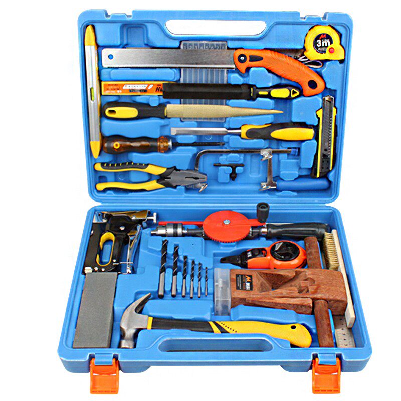 木工套装 家庭diy工具组合装多功能木匠工具箱36件入门手工