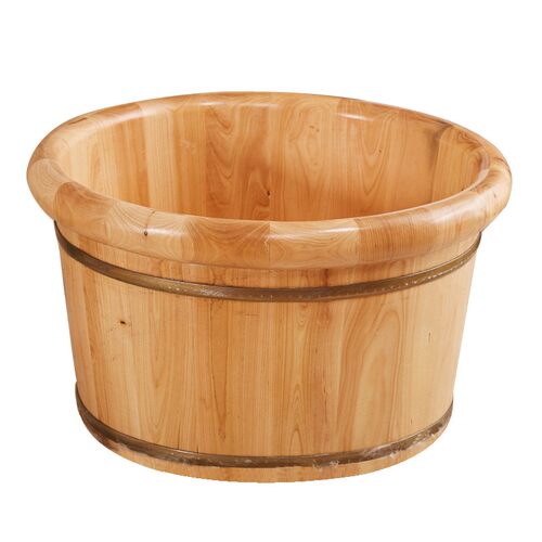 包邮香柏木泡脚足浴木桶洗脚盆加厚洗脚木桶浴足桶实木足浴盆