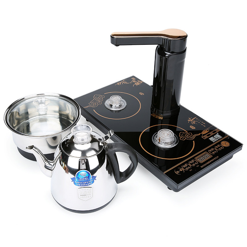 全自动静音电热电磁炉功夫茶具套装不锈钢烧水壶自动旋转抽水出水
