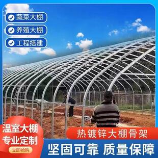 蔬菜大棚温室大棚骨架全套钢管养殖棚养鸡棚羊棚牛棚养猪大棚保温