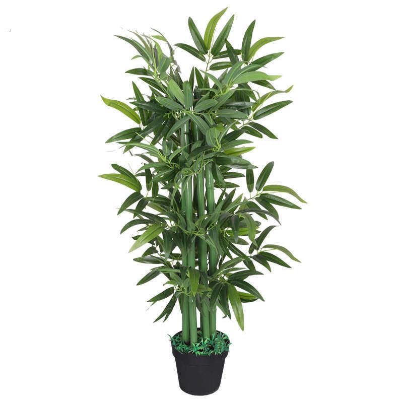 竹子富贵仿真落地屏风竹盆栽绿植物酒店装饰植摆件客厅摆设塑料假