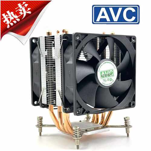 AVC 4铜管CPU散热器12代1700针1155 X58 X79 主板2011CPU风扇