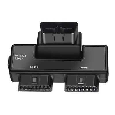 OBD2一分二转接器线16针16芯汽车卡车新能源obd通用带DC5521