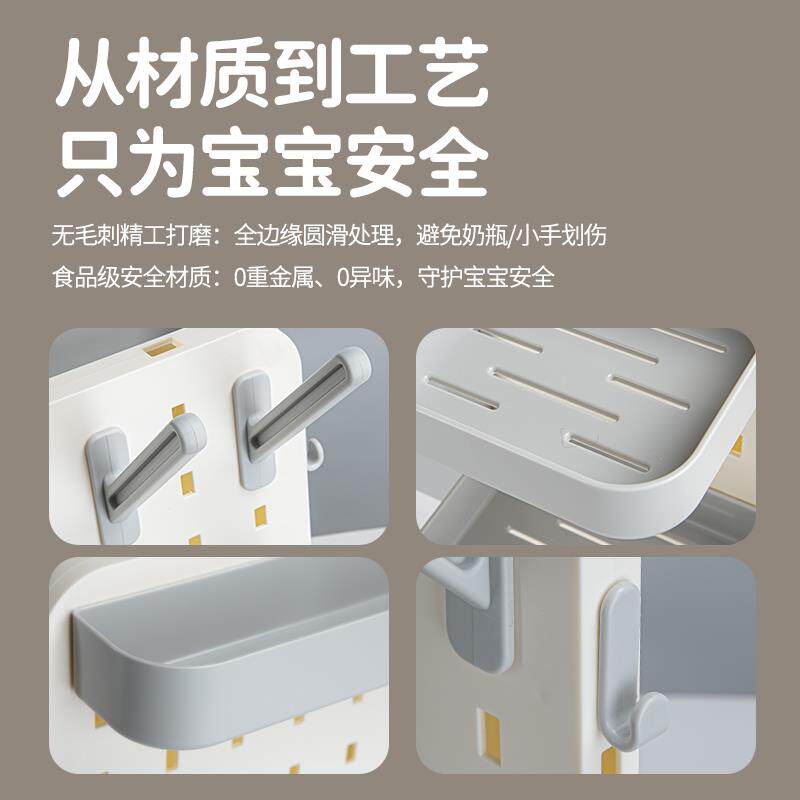 婴儿奶瓶沥水架家用宝宝水杯干燥架便捷晾干架子置物架挂放沥干器