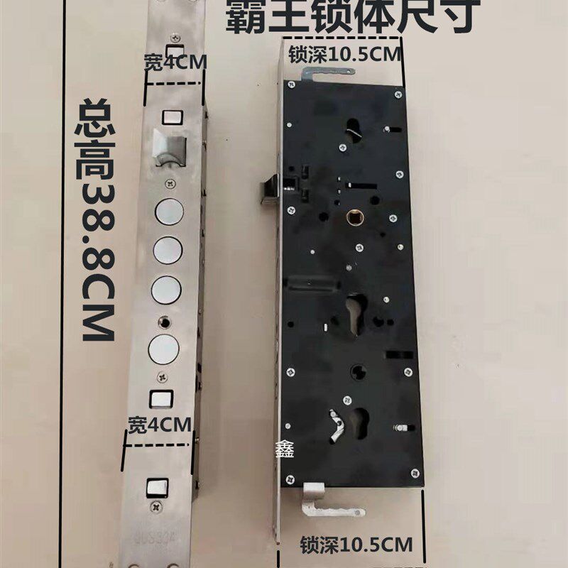 防盗门锁体霸王锁体环形大钩锁通用型豪华门锁体  室外机械门锁体