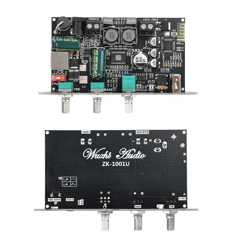 DC9-24V单声道100W蓝牙功放板模块支持APP 功放芯片TPA3116D2母座