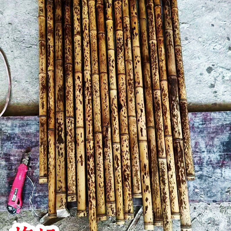 湘妃梅妃梅鹿虎皮桂竹蝴蝶芝麻斑竹紫竹琴箫洞箫笛子料不带根包邮