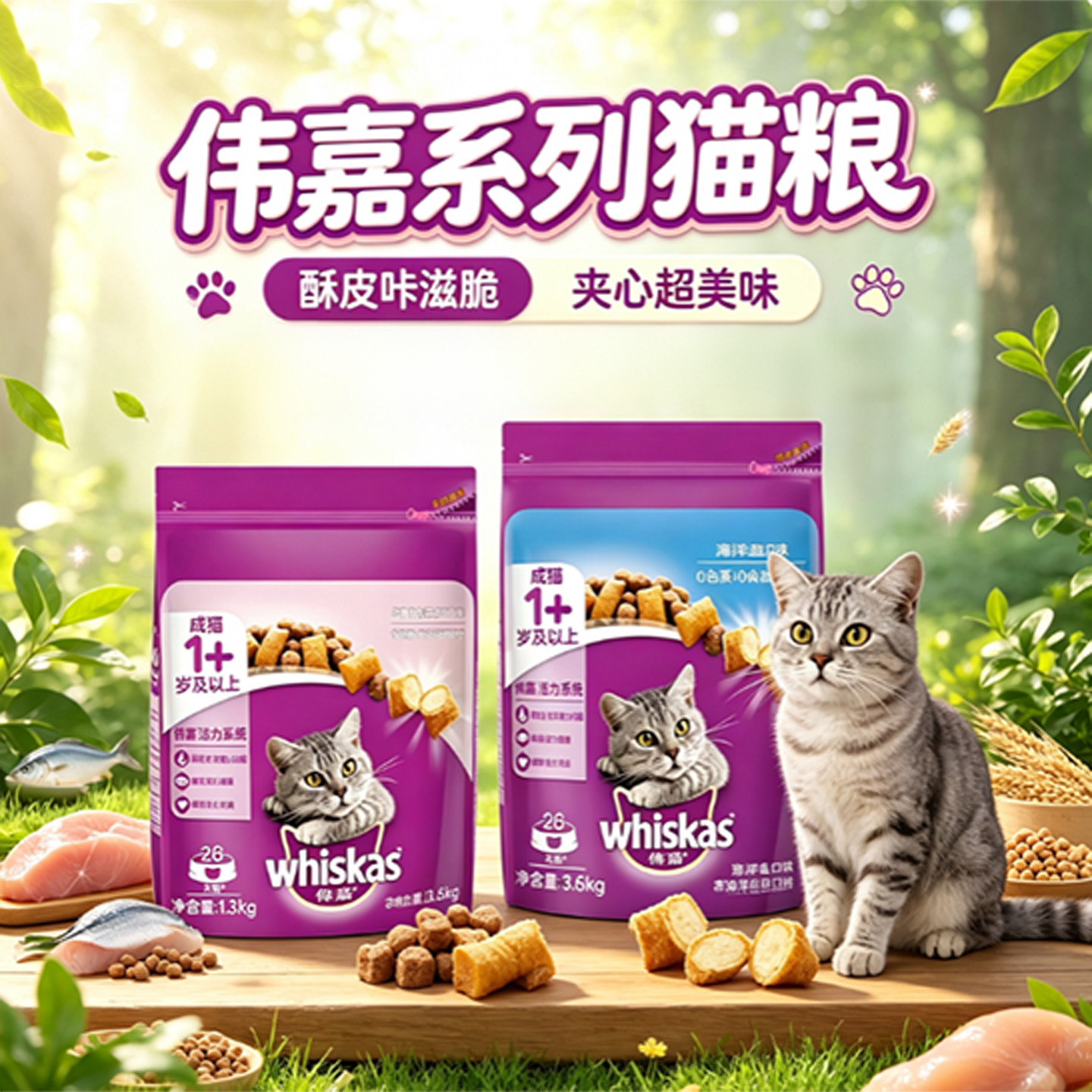 伟嘉全价猫粮成幼猫老年猫专用粮