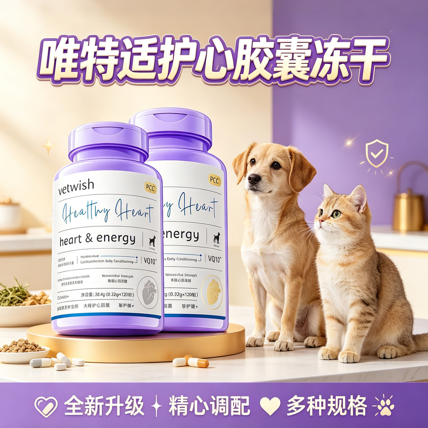 唯特适vetwish辅酶q10宠物冻干图片