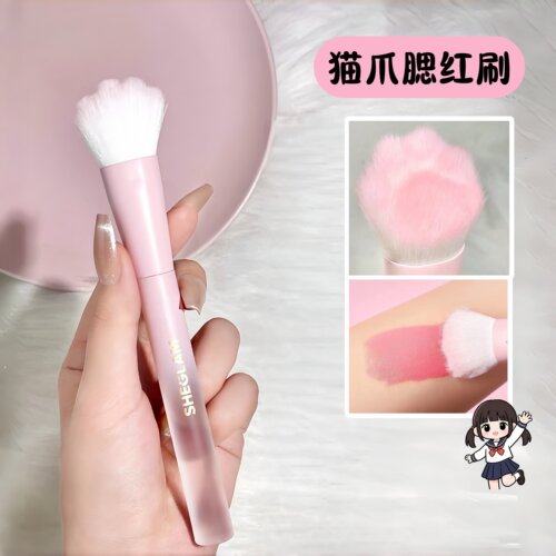 sheglam腮红猫抓刷柔顺好上色