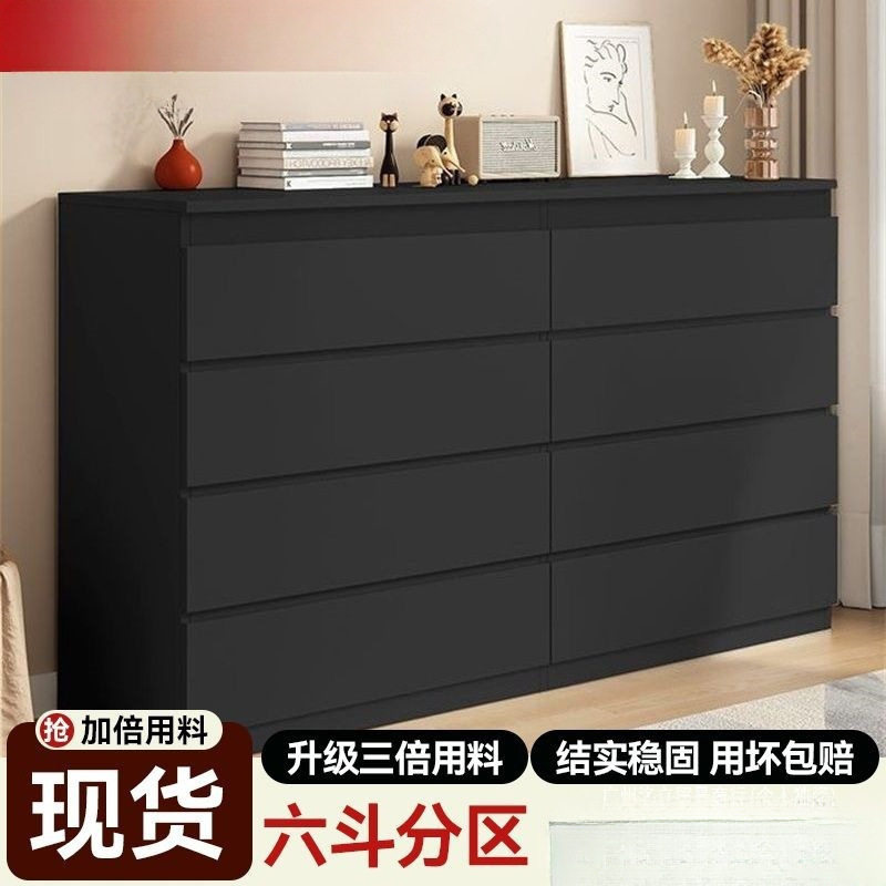 新款斗柜家用卧室大容量简约现代多层储物柜抽屉式收纳柜床尾轻奢图片