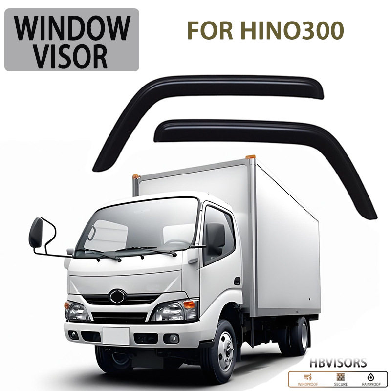 适用于日野HINO300晴雨挡雨眉遮雨档黑武士Window visor图片
