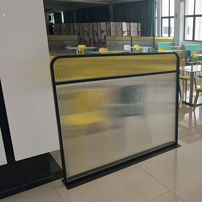 铁艺商用简约隔断餐厅酒馆火锅店围栏矮屏风过道格挡围栏玻璃屏风
