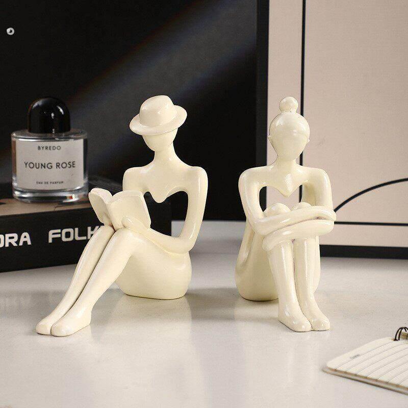 有艺术感的摆件桌面礼品餐桌简约摆放树脂人物轻奢高级礼物创意
