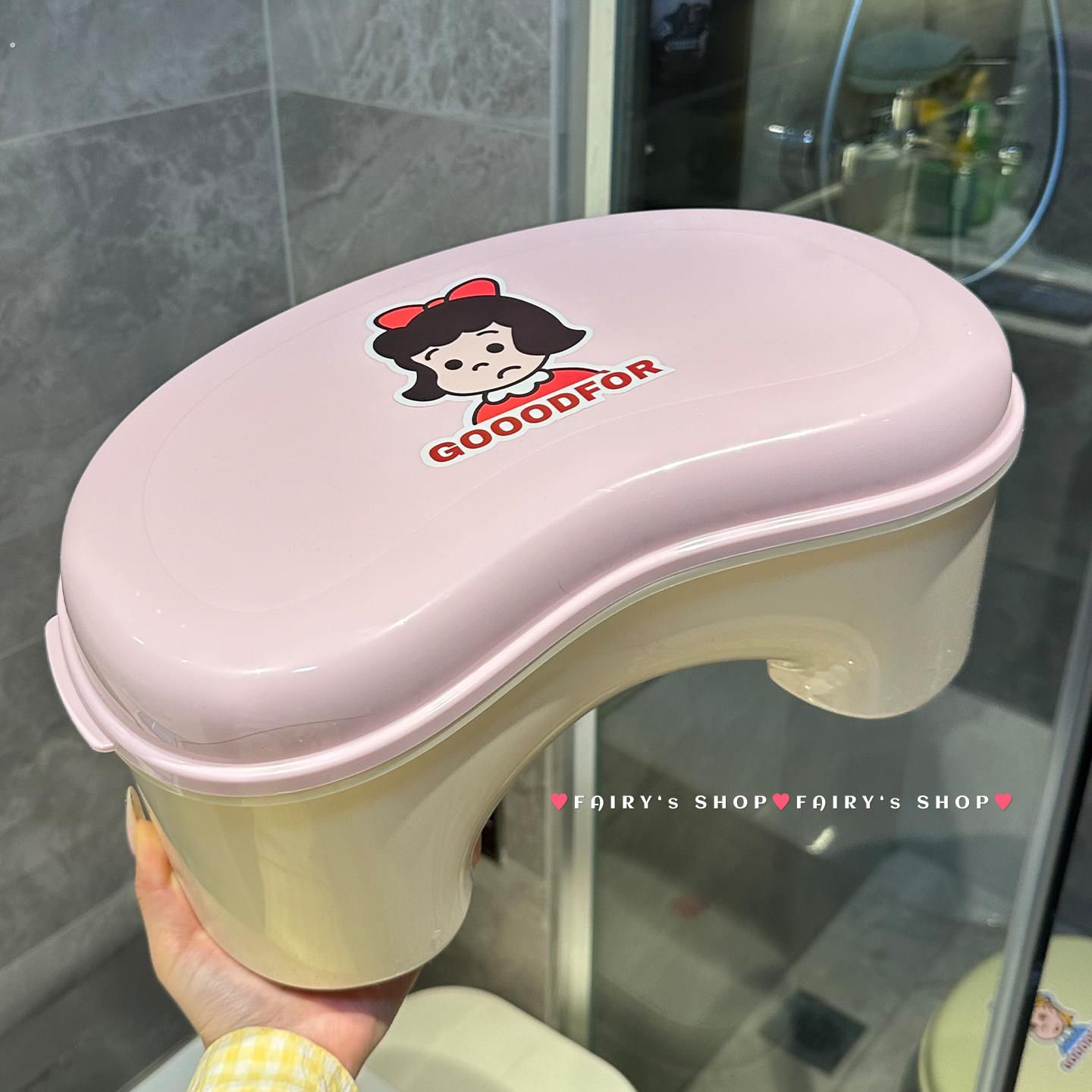 高颜值马桶凳化妆室家用加厚防滑脚踩厕所坐便拉屎蹲坑神器搁脚凳