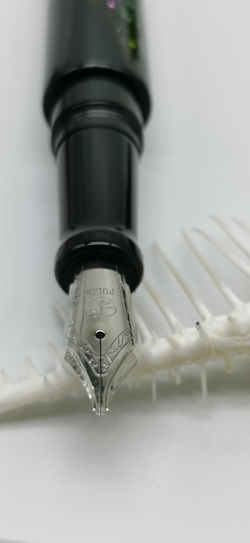 新款研锋活塞手工打磨特大铱粒 26尖双用层钢笔 书法 钢笔 长刀研