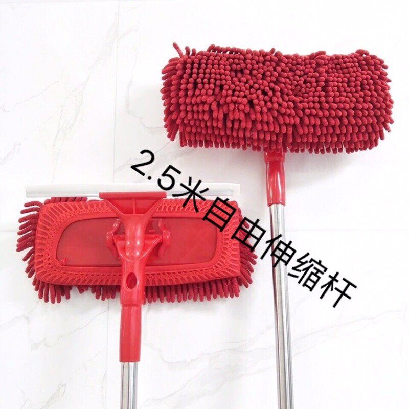 擦天花板玻璃清洁器厨房家用除尘伸缩长杆洗高层门窗墙壁刮水工具