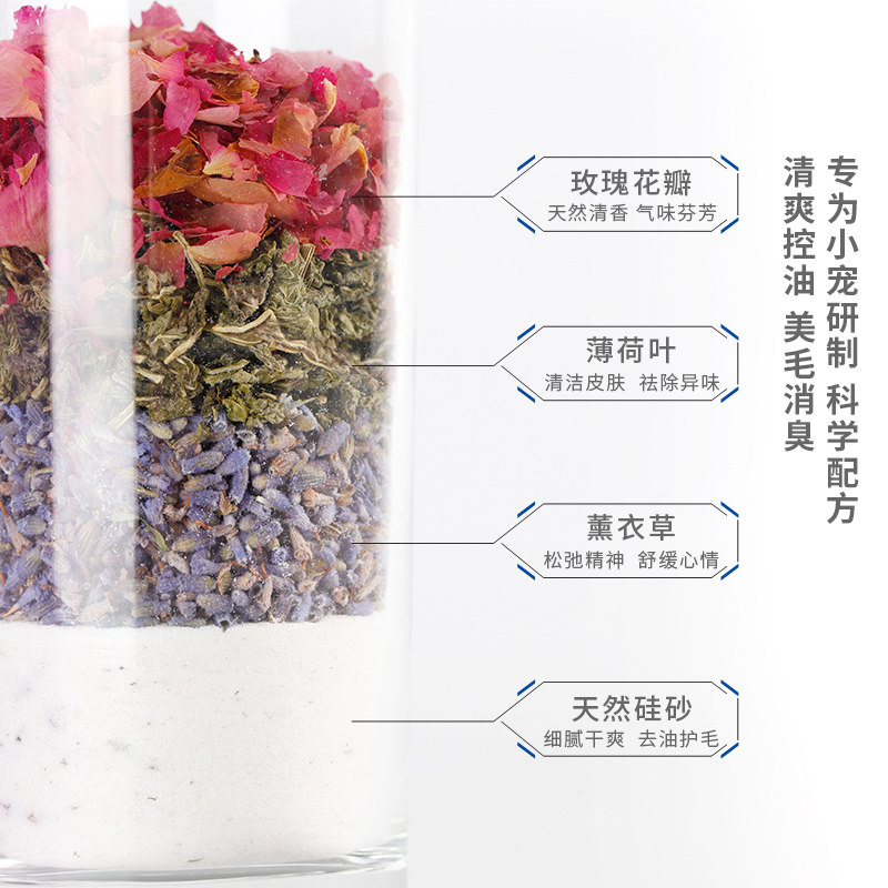 布卡星仓鼠浴沙尿砂套装专用洗澡沙除臭沐浴盐送浴室盆小仓鼠用品图片