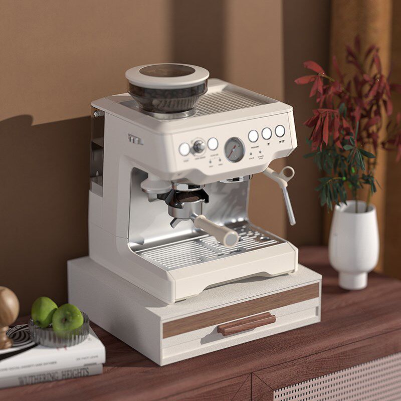 免安装咖啡机置物架太空铝厨房台面餐边柜水杯抽屉式防尘收纳架子