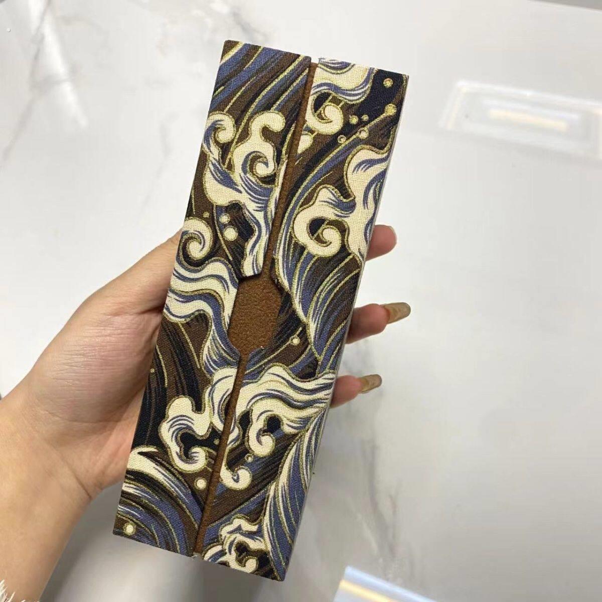 双层眼镜盒新款高颜值双层古风眼睛盒子中国风复古长方形文艺高档