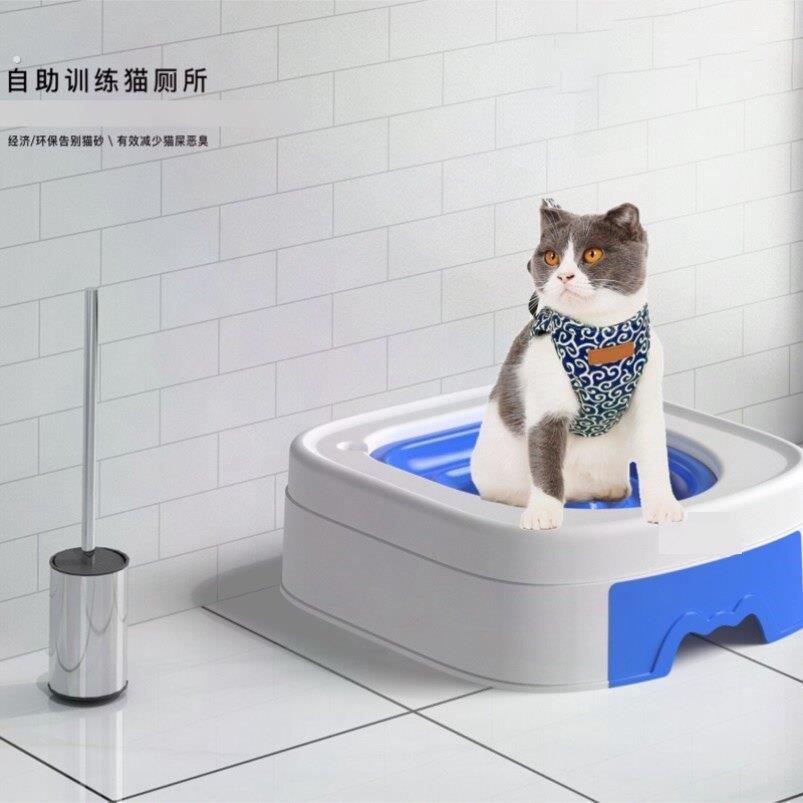 新款猫咪自助训练猫马桶猫便盆猫咪坐便器全套无需猫砂便于清洁