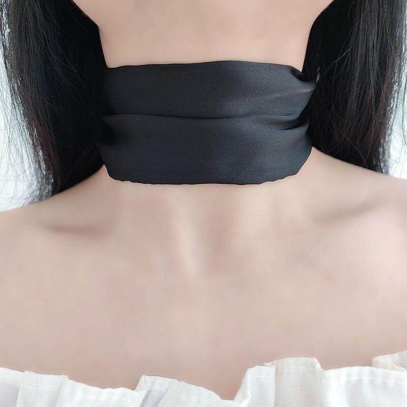 颈饰遮颈纹宽边挡脖子饰品气质简约颈带遮疤痕颈炼遮颈纹围脖