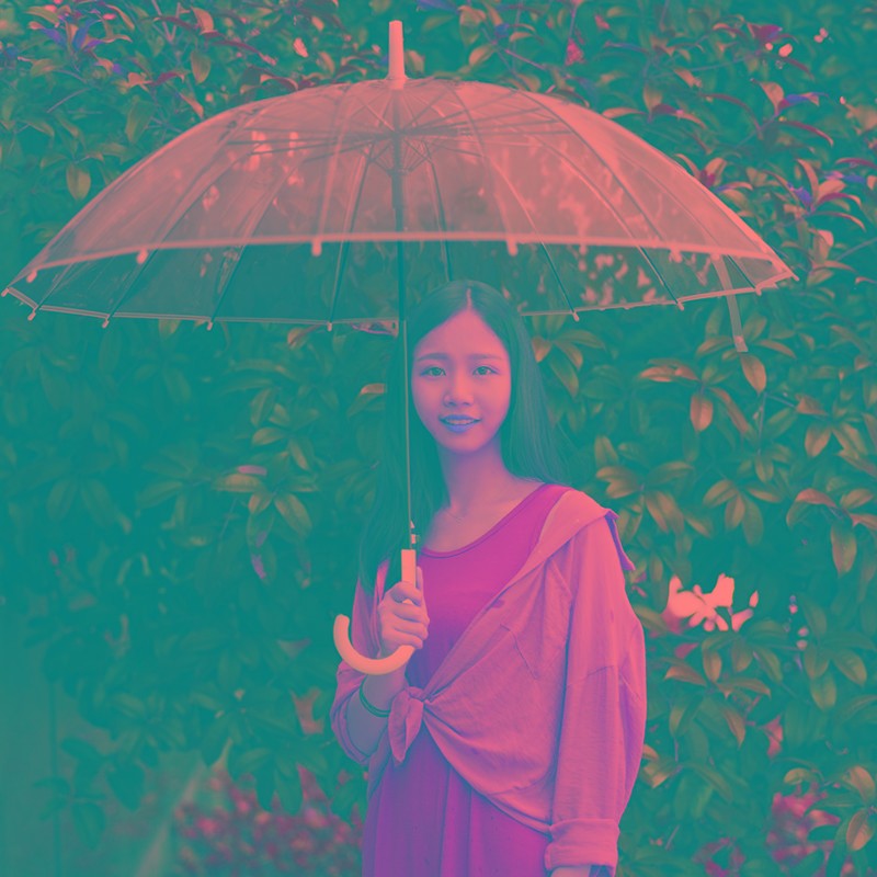 透明雨伞s长柄伞女小清新白色大号双人网红伞自动折叠伞定制logo
