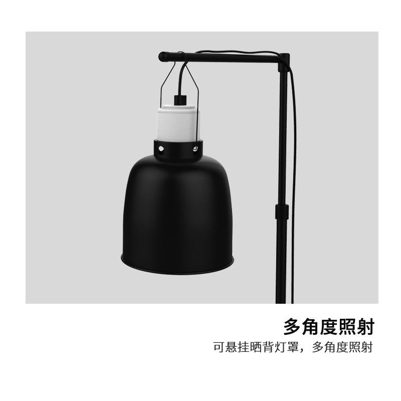 乌龟晒背灯爬宠加热灯保暖灯UVB+UVA光谱灯金属伸缩落地灯补钙灯