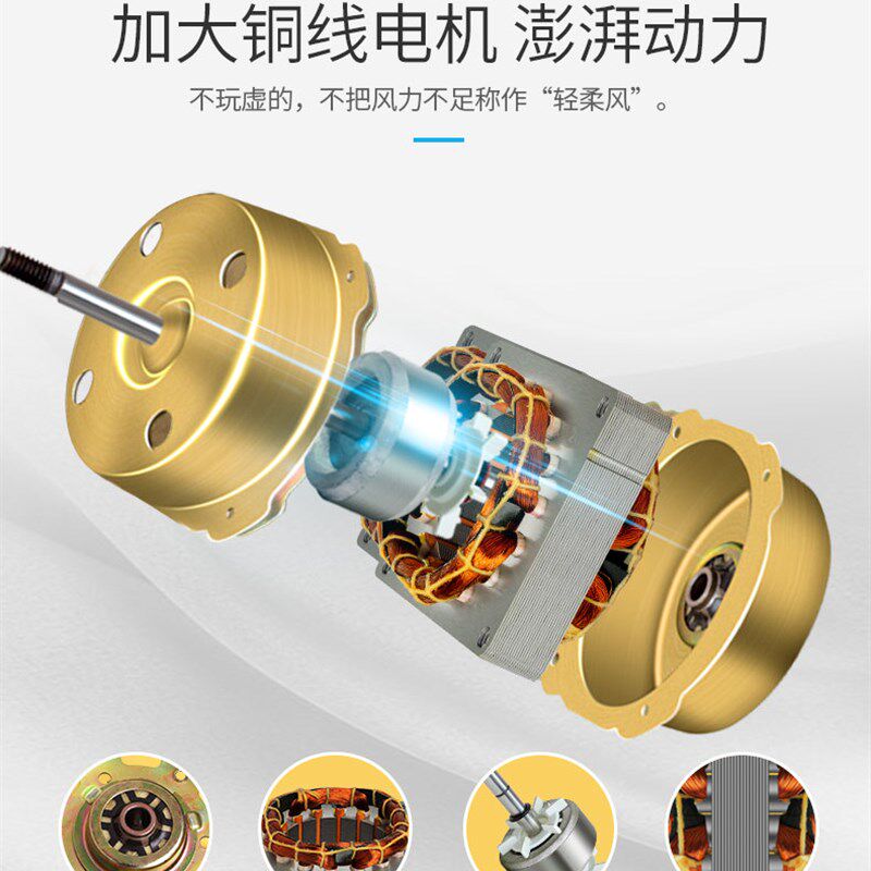 多丽电风扇家用台式小型台扇左右摇头大风力定时双电机儿童FT1-25
