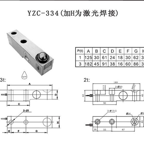 广测334称重传感车检测站/1T,2T,3T悬臂梁传感器/料斗秤传感器