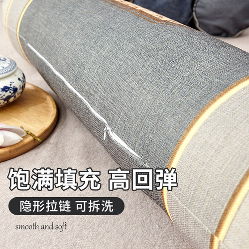 中式沙发抱枕靠垫套客厅办公室靠枕芯汽车午睡护腰枕头床头靠背垫