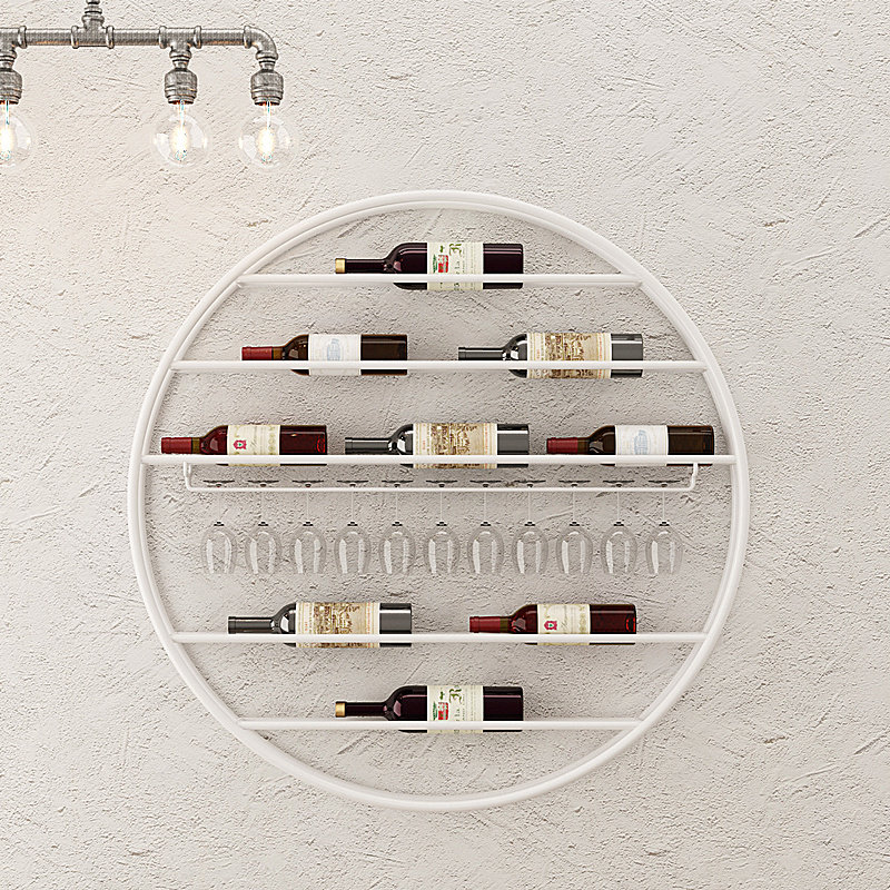 轻奢红酒架壁挂酒架红酒杯架倒挂家用创意酒杯架酒架展示架挂杯架