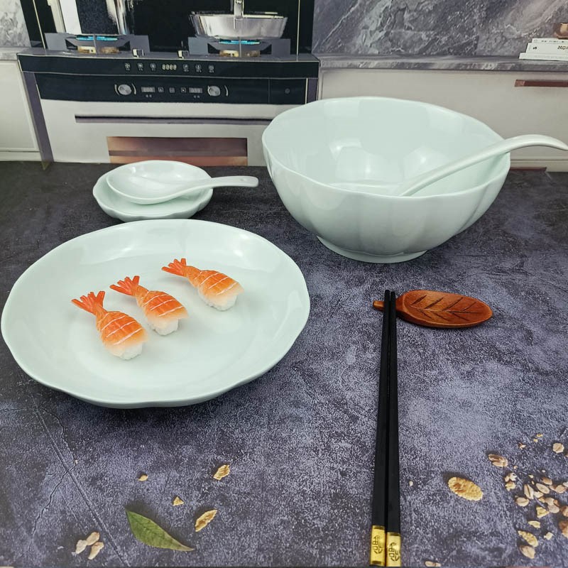 一人食餐具套装一人用碗盘家用碗筷单人一套精致轻奢网红个人专用