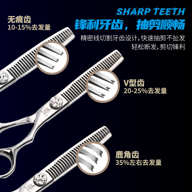 玄鸟专业理发剪刀平剪牙剪打薄剪发廊发型师专用美发套装工具 6寸