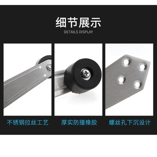 开门限制器玻璃门单向控制角度可调节门档回门器90度左右限位器