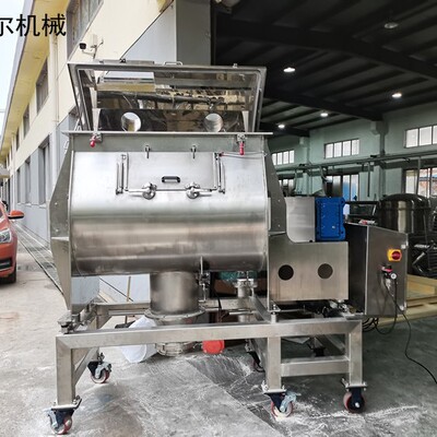 一吨卧式干粉混料机 全不锈不漏粉快速混合 尼尔机械厂家