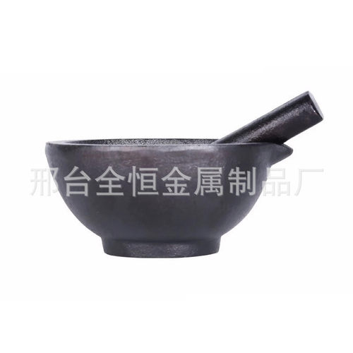 出口瑞典香料研磨器 铸铁蒜臼 无涂层生铁捣蒜器捣药器厂家直销