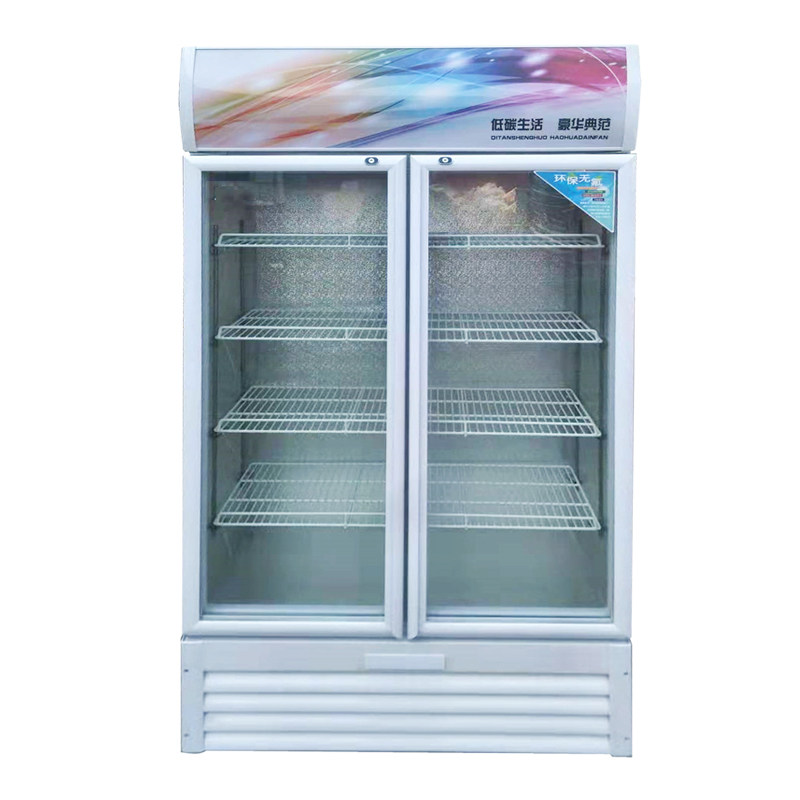 保鲜柜冷藏展示柜冰柜商用大容量双门饮料柜三门开冰箱立式冷柜