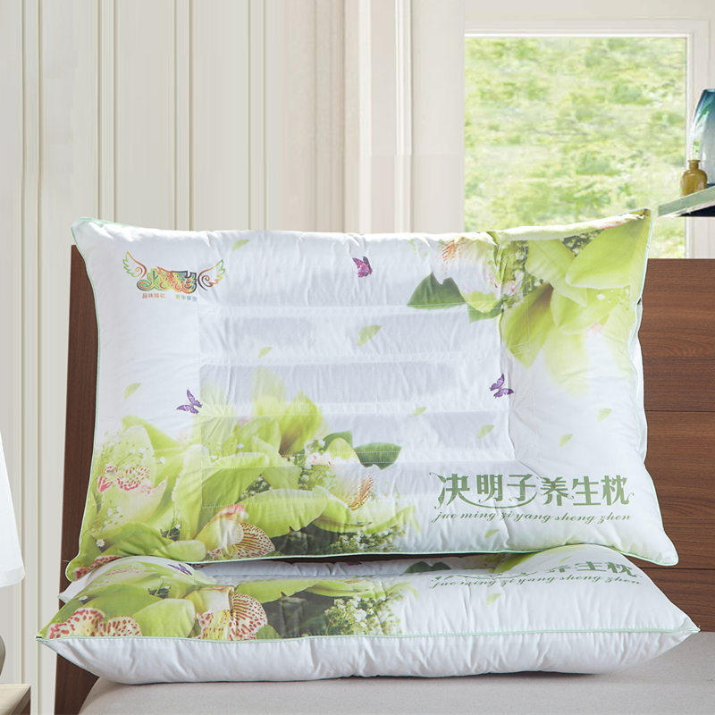 炫彩决明子护颈助眠枕头一对荞麦薰衣草枕芯成人家用学生保健整芯