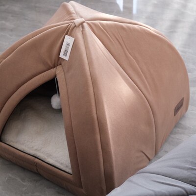 猫窝冬季保暖狗窝幼猫加厚封闭式蒙古包猫咪用品大型猫窝四季通用