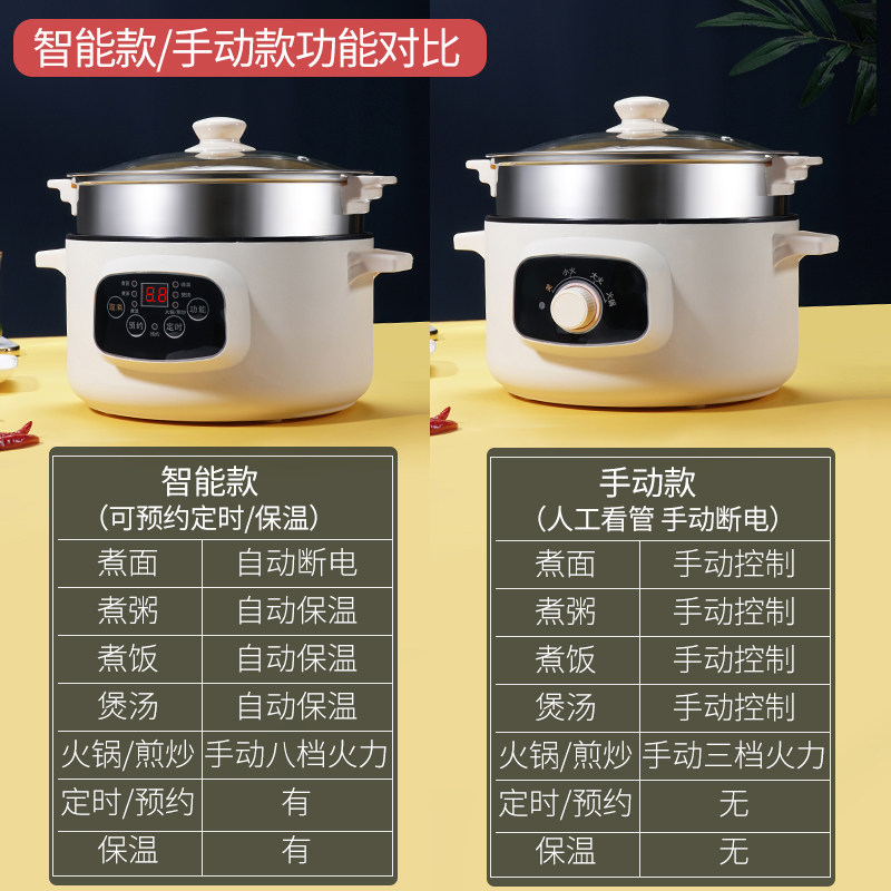 电蒸锅多功能家用三层电蒸笼大容量预约定时迷你多层蒸煮炖一体锅
