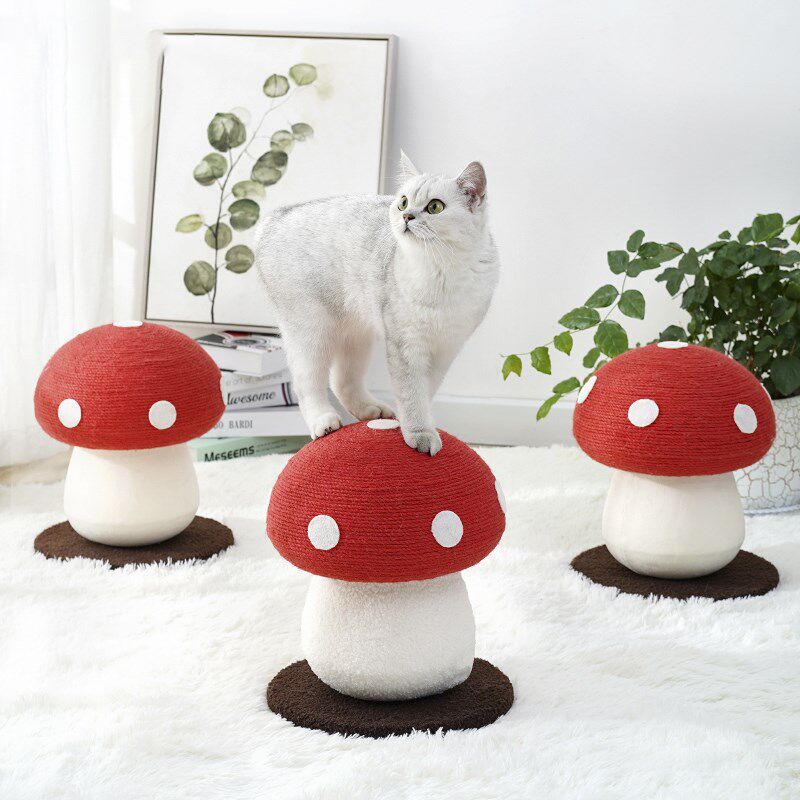 猫爬架 剑麻绳猫抓板 不掉屑磨爪神器立式小型猫架家用猫咪玩具