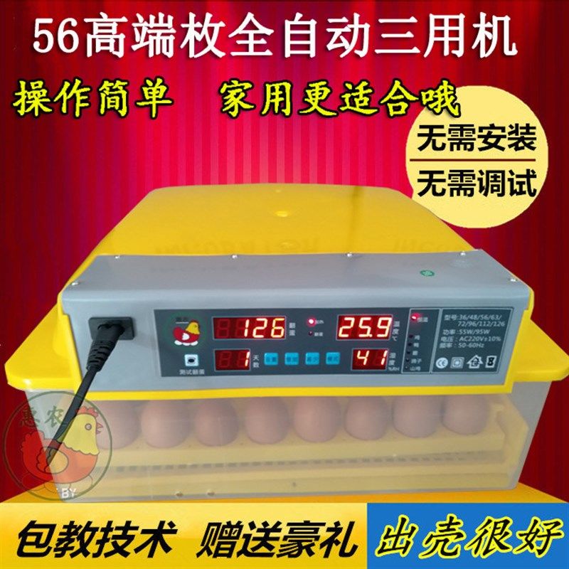 家用小型孵化机暖小鸡孵化器家用高档孵化箱鹅孵化设备抱蛋机孚伏