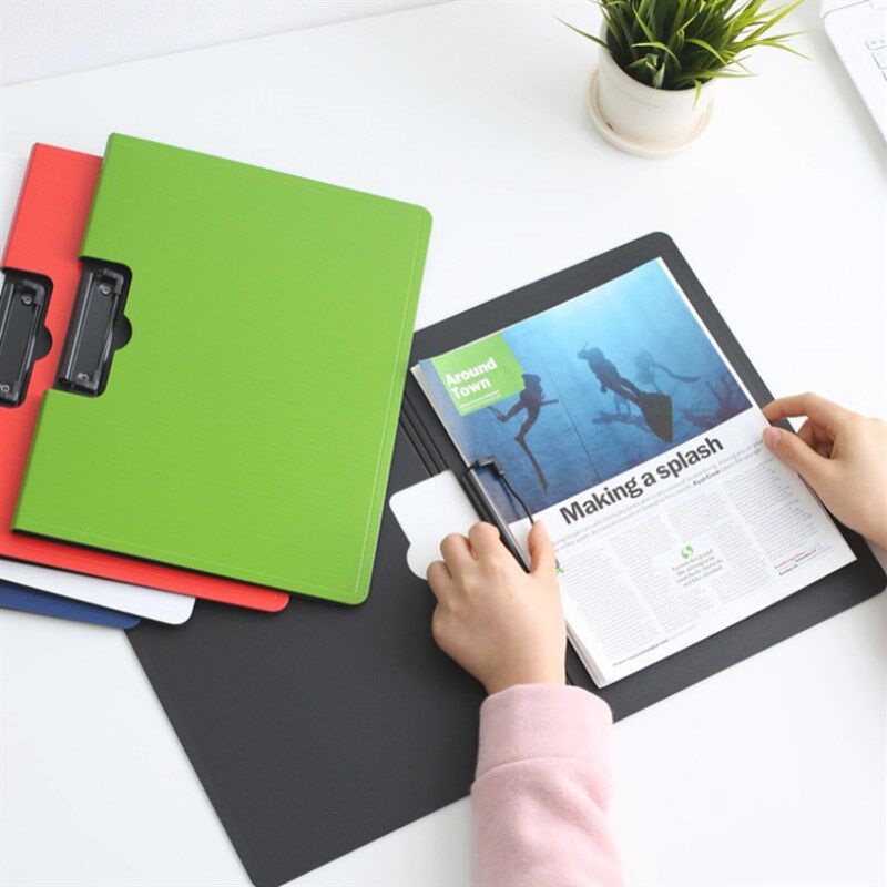 a4文件夹板翻盖双面文件夹板夹写字板夹垫板多功能资料夹办公用品图片