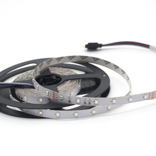 LED灯带12V 5050 3528七彩三色RGB遥控变色跑马灯条KTV闪光软灯带