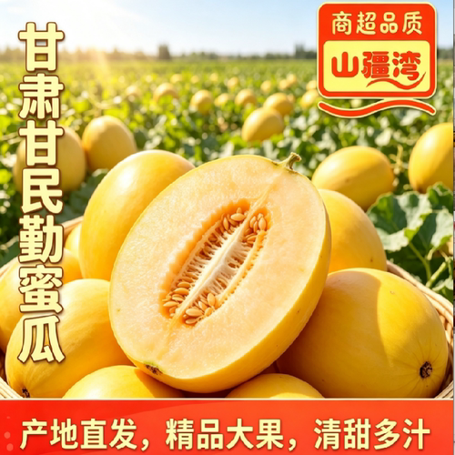 山疆湾精品产地甘肃民勤蜜瓜
